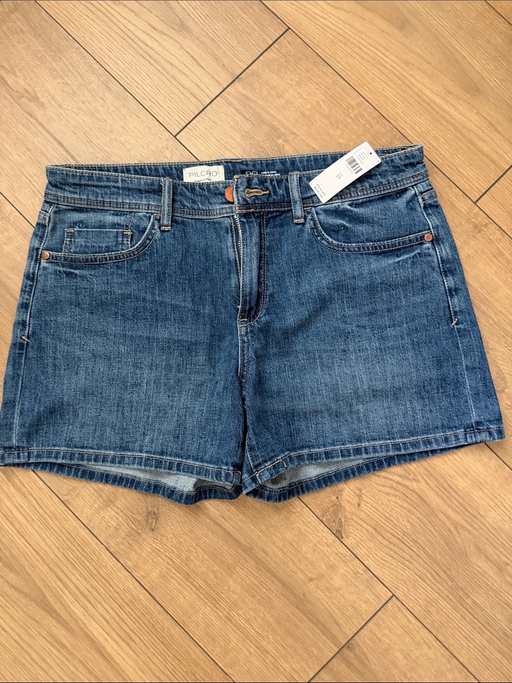 Pilcro Blue Denim Classic Jean Shorts
